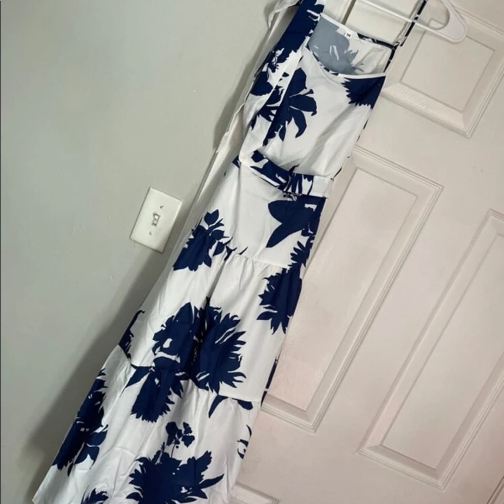 Floral Print Tie Back Cami Dress - Picture 3 of 12